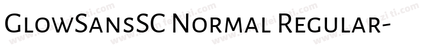 GlowSansSC Normal Regular字体转换